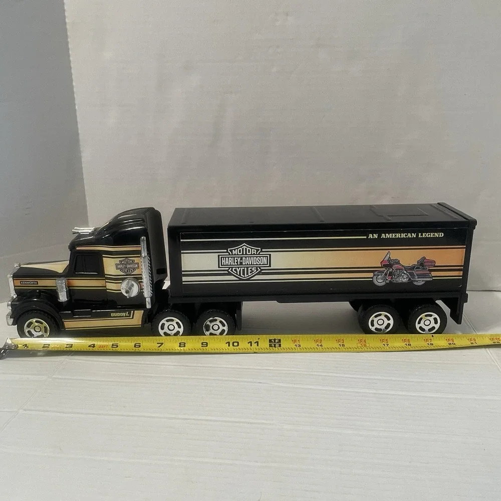 1992 BuddyL Harley-Davidson Semi Truck 10-Wheeler Plastic/Metal‎ Vintage